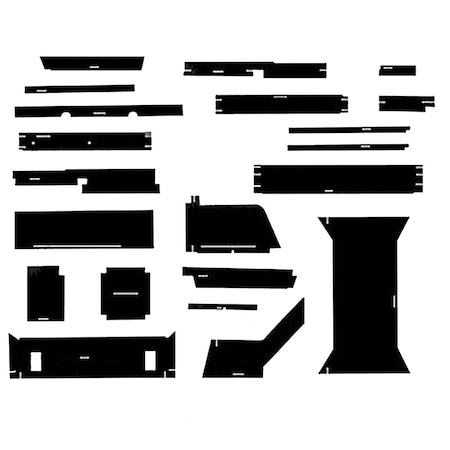 Aftermarket CM4800 Tractor Cab Kit with Headliner Fits Massey Ferguson 4800 4840 4880 4900 CAL50-0085